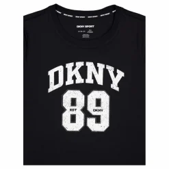 Dkny 89 Lg Crew Nk T Black/eggnog*DKNY Sport New