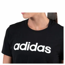 adidas D2M Crop Tee White/Black Svart Clearance