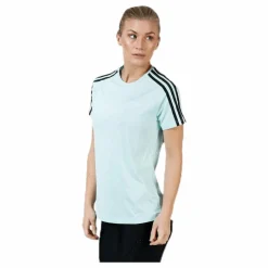 adidas D2M 3S Tee Green Vit Discount