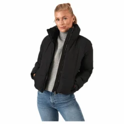 Dolly Short Puffer Jacket Otw Black*Only Best