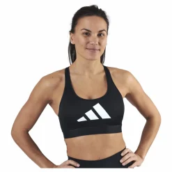 Dont Rest 3 Bars Bra Black / Grey Four / White*adidas Clearance