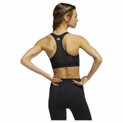 adidas Dont Rest Alphaskin Sport Branded Bra Black / White Svart Outlet