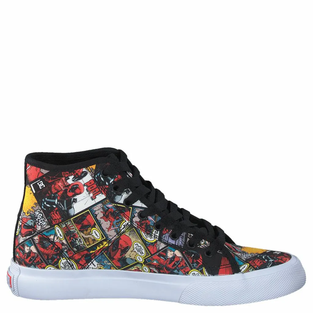 DC Shoes Dp Manual Hi Black Multi Blå och Svart New