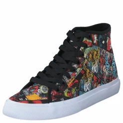 DC Shoes Dp Manual Hi Black Multi Blå och Svart New