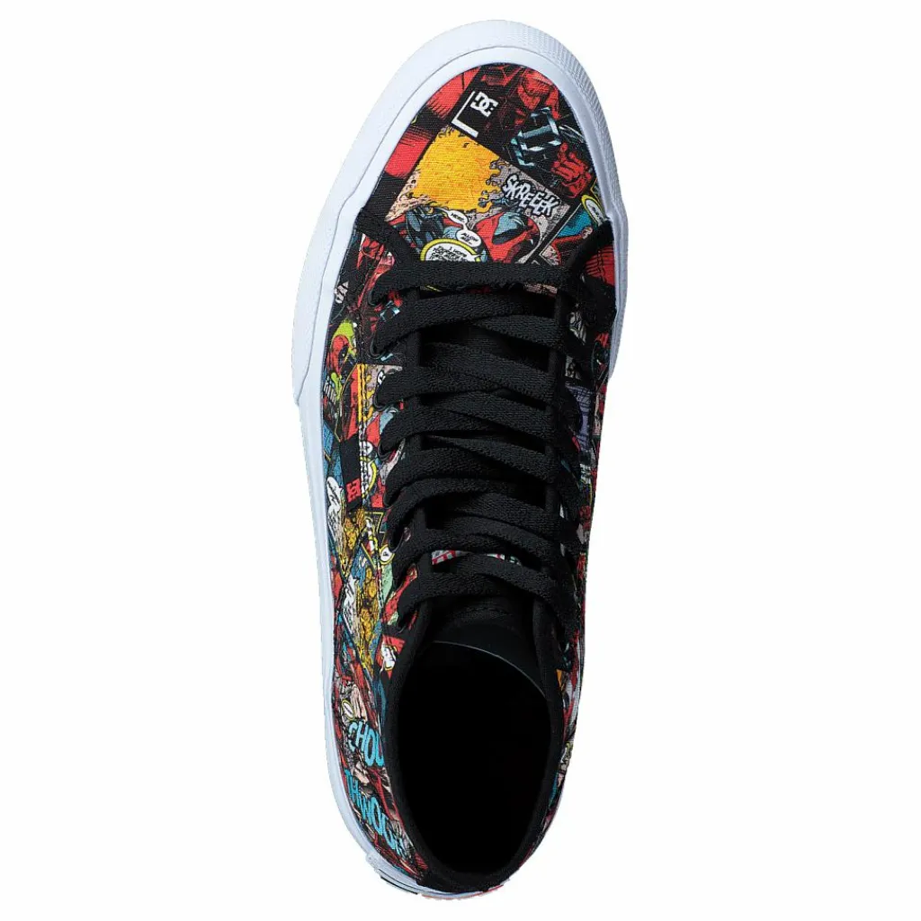 DC Shoes Dp Manual Hi Black Multi Blå och Svart New