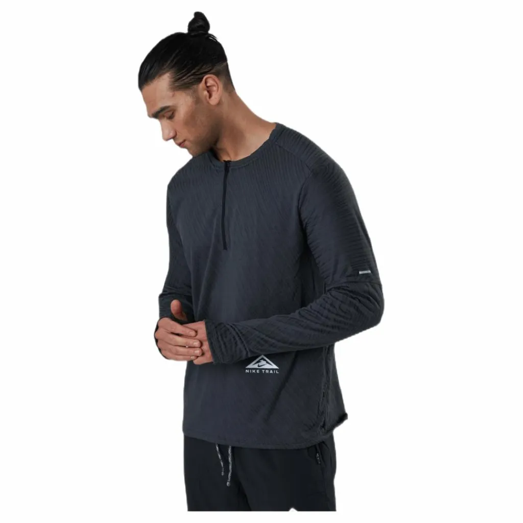 Nike Dri-FIT Element 1/2-Zip Top Trail Black/Grey Svart Hot