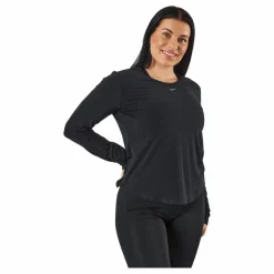 Dri-FIT One Luxe Women's Standard Fit Long-Sleeve Top BLACK/REFLECTIVE SILV*Nike Outlet