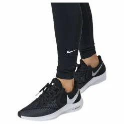Nike Dri-FIT One Women's Mid-Rise Leggings BLACK/WHITE Svart Hot