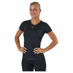 Dri-FIT One Women's Slim Fit Short-Sleeve Top BLACK/WHITE*Nike
