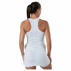 Nike Dri-FIT One Women's Slim Fit Tank WHITE/BLACK Vit Clearance