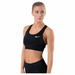 Dri-FIT Swoosh Women's Medium-Support Non-Padded Sports Bra BLACK/BLACK/WHITE*Nike