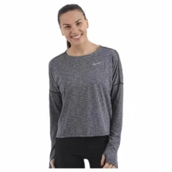 Nike Dry Medalist Htr LS Top Black Svart Sale