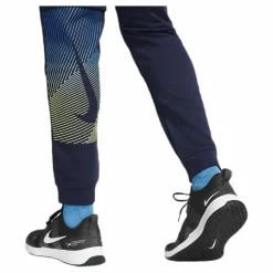 Nike Dry Pant Fleece Linear Vision Blue Blå Discount
