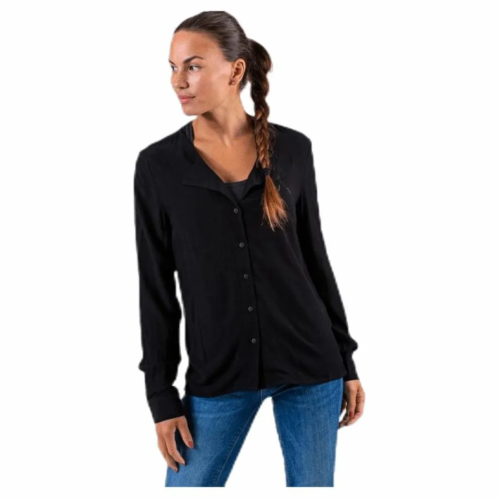 Pieces Ea Ls Shirt Black Svart Online