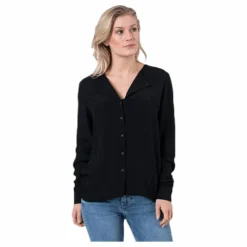 Pieces Ea Ls Shirt Black Svart Online