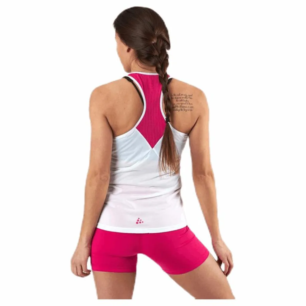 Eaze Singlet Pink/White*Craft Discount