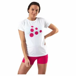 Craft Eaze SS Logo Mesh Tee Pink/White Rosa och Vit Online