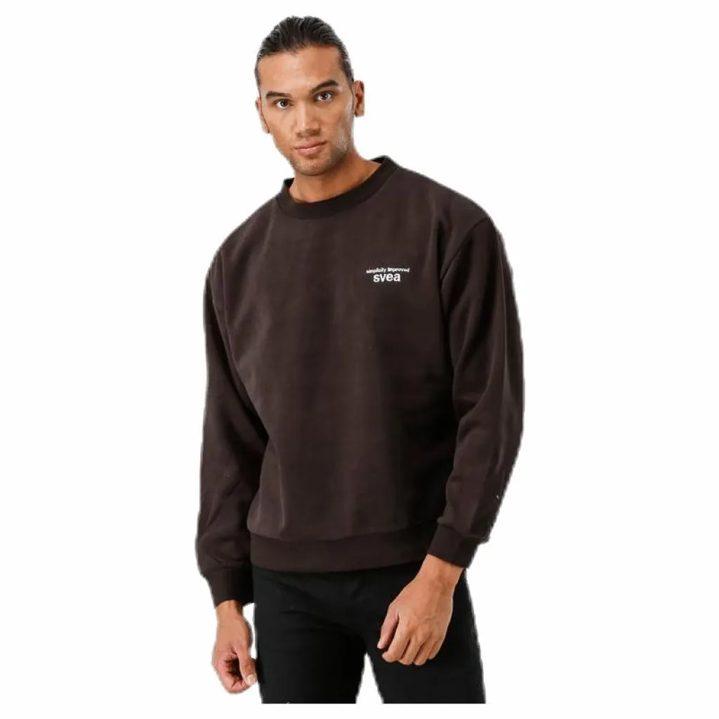 Svea Edwin Sweatshirt Brown Brun