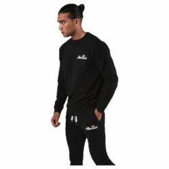 Ellesse El Fierro Sweatshirt Black Svart New