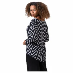 Only Elcos 4/5 Aop Top Black/Grey Svart och Grå Online