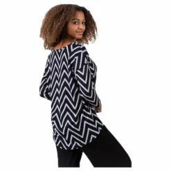 Only Elcos 4/5 Aop Top Black/Grey Svart och Grå Online