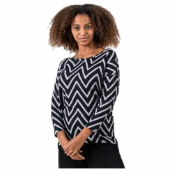 Only Elcos 4/5 Aop Top Black/Grey Svart och Grå Online