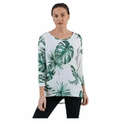 Elcos 4/5 Aop Top Jrs White*Only Discount