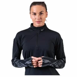 Nike Element Flsh Half-Zip Black/Silver Svart