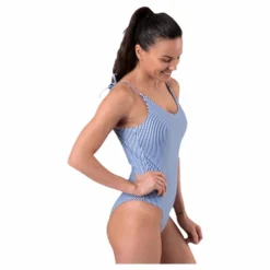 Elena Swimsuit Blue/Patterned*Waikani Beachwear Online