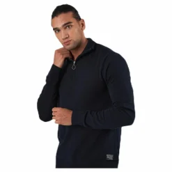 Eli Knit High Neck Zip White*Jack & Jones
