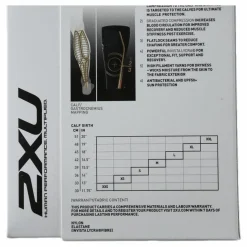2XU Elite MCS Compression Calf Guard Black/Gold Svart och Guld Sale