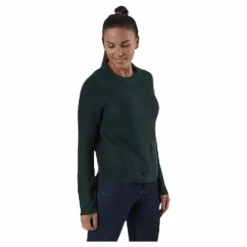 Ellen Ls O-Neck Knit Green*Pieces