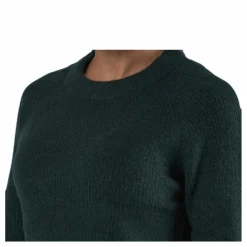 Ellen Ls O-Neck Knit Green*Pieces