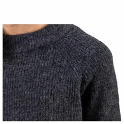 Pieces Ellen Ls O-Neck Knit Grey Grå New