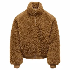 Kids Only Ellie Sherpa Bomber Brown Brun Discount