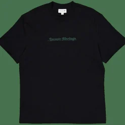 Lacoste Embroidered Cotton T-shirt Noir 031 Black Hot