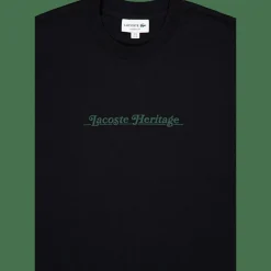 Lacoste Embroidered Cotton T-shirt Noir 031 Black Hot