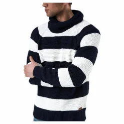 Holebrook Emil Wrap Neck Blue/White Blå och Vit Hot