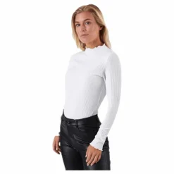 Only Emma L/S High Neck Top Jrs Beige Outlet