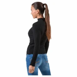 Emma L/S High Neck Top Jrs Black*Only Best