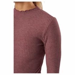 Emma L/s High Neck Top Noos Jr Rose Brown*Only New