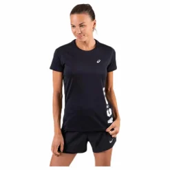 ASICS Empow-Her SS Top Black Svart Outlet