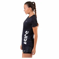 ASICS Empow-Her SS Top Black Svart Outlet