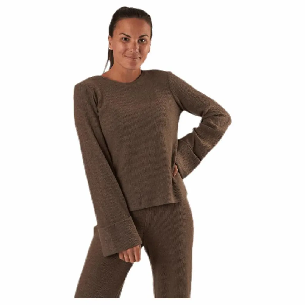 Pieces Ermione Ls Top Beige Outlet