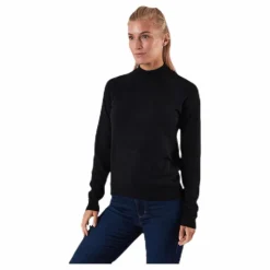 Esera Ls High Neck Knit Black*Pieces Sale