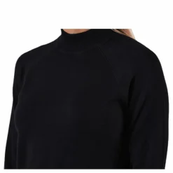 Esera Ls High Neck Knit Black*Pieces Sale