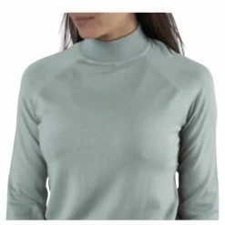 Esera Ls High Neck Knit Green*Pieces Outlet