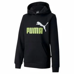 ESS 2 Col Hoody Black*Puma Hot