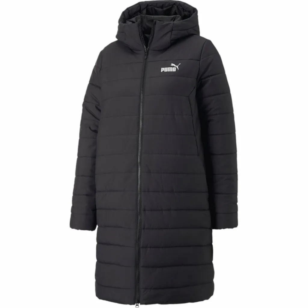Puma Ess Hooded Padded Coat Black Svart Best