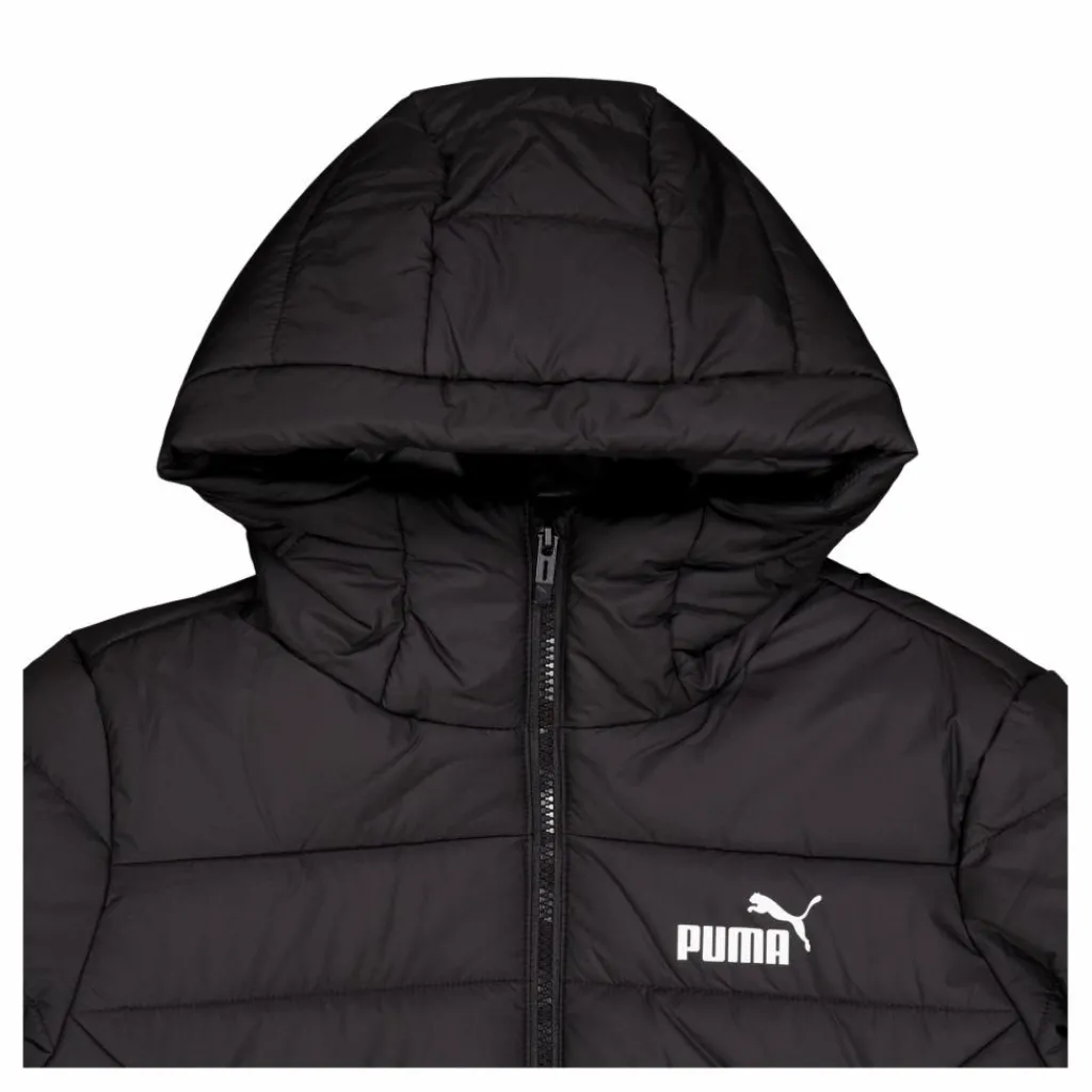 Puma Ess Hooded Padded Coat Black Svart Best